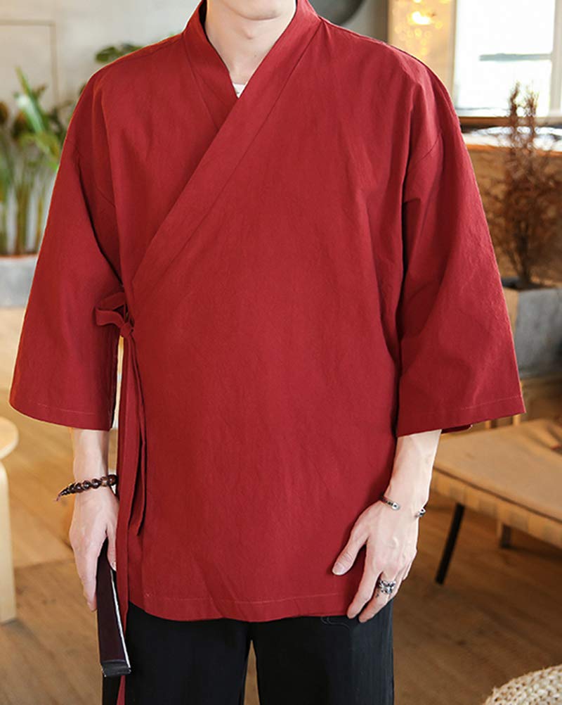 Sunma Chaqueta Haori Japonesa para Hombre Kimono Cardigan