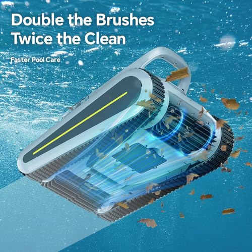 Cordless Robotic Pool Cleaner -Pool Vacuum 180W Brushless Motor, 45,000Pa Suction, Wall Climbing, Sonar Navigation, 3 Modes Automatic Pool Robot for Inground & Above-Ground Pools Up to 2150 Sq. Ft. by RERIOU - Image 6