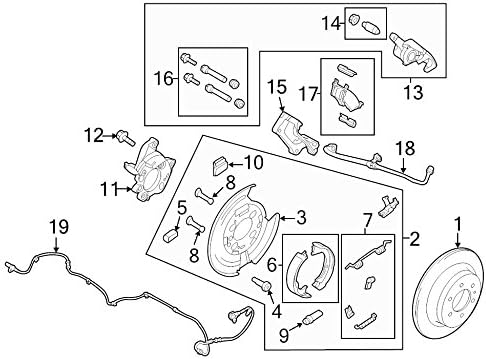Ford CL3Z-2C029-A, Parking Brake Backing Plate