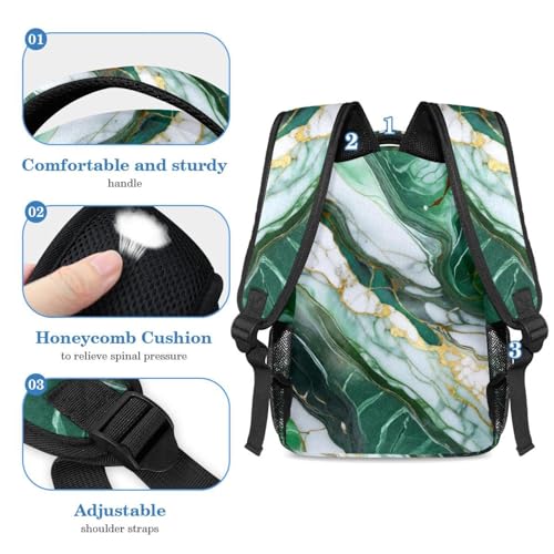 Sac à dos avec trousse à crayons ensemble de cartables enfants ados marbre