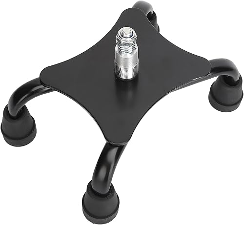 Miniatura 2 de Bastón de pie cuádruple con 4 pies de goma para bastones de 0.866 in, autosuficiente, antideslizante estable para bastones