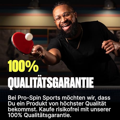 PRO-SPIN Tischtennisbälle Elite-Serie – Weiße Premium Tischtennisbälle 3 Sterne| Leistungsstarke 40+ ABS-Bälle auf Turnierniveau | Perfekte Rundung, Perfekter Spin | Präzise Sprungkraft | Langlebig