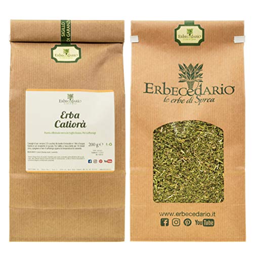 Erbecedario - Infuso Erba Della Paura (Catiorà/Siderite) per Fumenti, Tisana per Benessere delle Vie Respiratorie, Lenitiva Emolliente e Decongestionante, Infusi per suffumigi 1 Sacchetto 200g