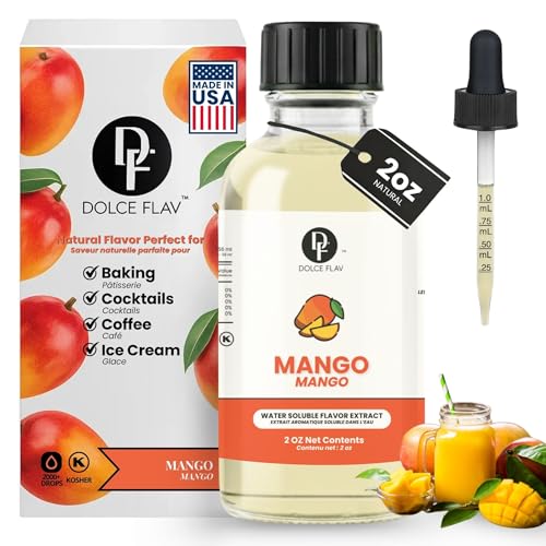 Image of Dolce Flav Mango Extract & Flavoring, for Baking, Drinks, 2oz