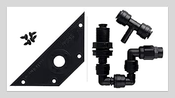 MistKing 22257 Single Misting Assembly Fitting Value T 0.06 Lb. (27.2g), 22259 Screen Top Wedge 0.10 Lb. (45.3g) | Circulation Pumps Simulate Reef Currents (Single Misting with Wedge)