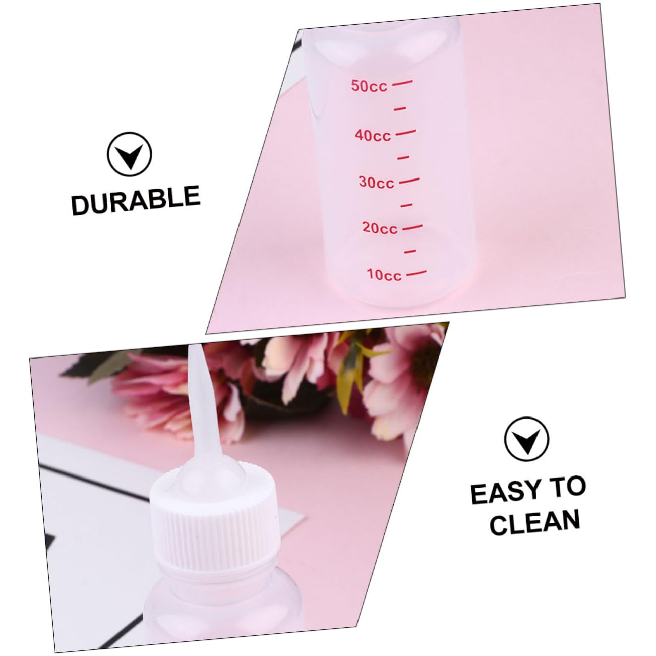 Mipcase Pet Nursing Bottles for Newborn Kitten Puppies Silicone Bottles Scale Lines Easy to Clean Reusable