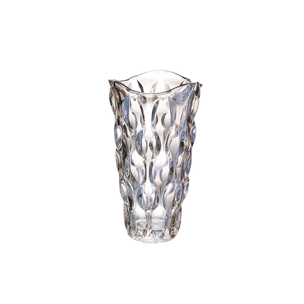 Vase en verre cristal stable de salon pour éviter les chutes de bouquets