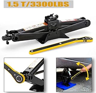 CPROSP Scissor Jack for car/SUV/MPV max 1.5 Tons(3,307 lbs) Capacity with Hand Crank