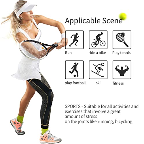 Full Leg Sleeves Long Compression Leg Sleeve Knee Sleeves Protect Leg, For Man Women Basketball, Arthritis Cycling Sport Football, Reduce Varicose Veins And Swelling Of Legs #TOP6