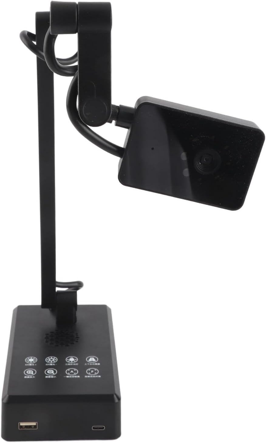 4K Ultra High Definition USB Document Camera, 16MP, Adjustable Angle, for OS X for Win for OBS for Android