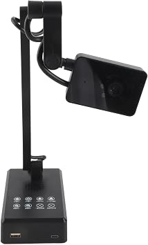 USB Document Camera 4K 16MP Ultra High Definition, Adjustable Angle Document Webcam for Live Streaming Teaching Office Work, Portable USB Camera for OS X Android OBS with A