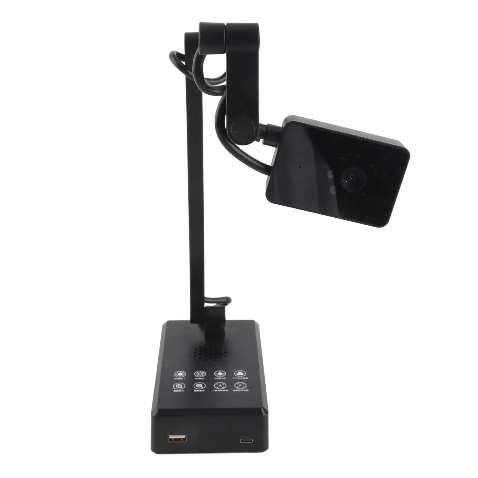 Generic Aparat o Wysokiej Rozdzielczości Kamera Internetowa USB do Dokumentów 16 MP Potężna Moc Sprzętowa do Demonstracji na żywo dla Systemu Windows ABS, Stop Aluminium