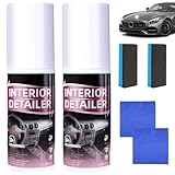KEBEGE 2PCS Polishing Cleaner，Car Interior Cleaner,Deep Cleaner Polishing, Interior All Purpose Car Cleaner for Cleaning Rubber, Plastic, Leather Surfaces Inside The Car