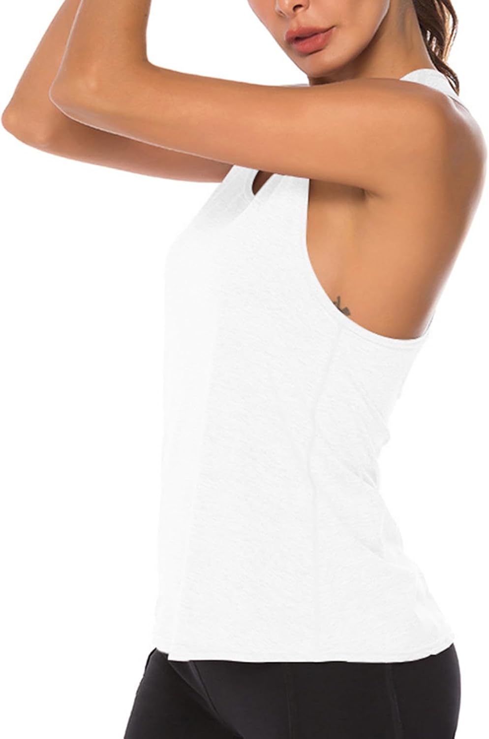 Women’s Racerback Workout Tank Tops Loose Fit Sleeveless Athletic Gym Yoga Running Tops T Shirts - Image 3