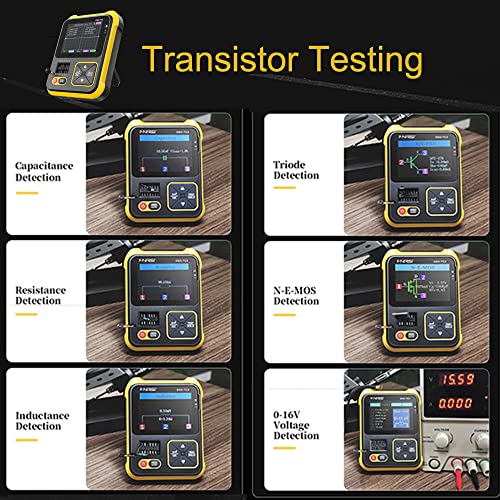 Gearwoo Dso-Tc2 2-In-1 Oscilloscope Electrical Testing 2.4" Tft Transistor Tester Mini Multimeter Tester Voltage Detector Power Probe Kit Volt Meter Diy Circuit Voltmeter 2-Channel Resistor Relay #TOP2