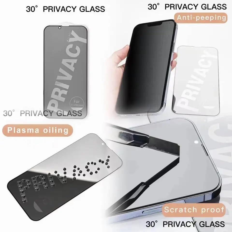 Image of Ultra Privacy Tempered Glass for Redmi K50i 5G,Anti-Spy,Military Grade Protection, 9H, Scratch-Resistant, Ultra-Clear,Anti Fingerprint,With FREE Installation kit.