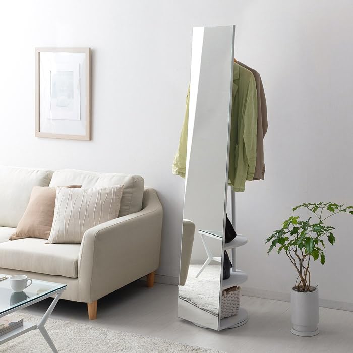 【美品】アクセサリー収納付き スタンドミラー SOPHIA 姿見 収納付きスタンドミラー SOFIA(ソフィア) | 家具・インテリア