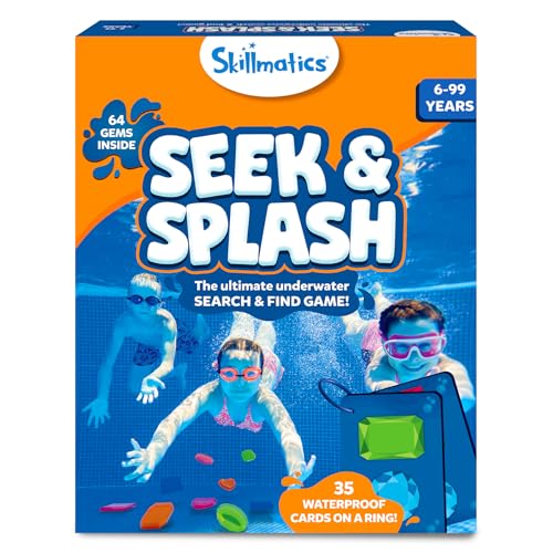 Skillmatics Pool Toys, Seek & Splash, Search & Find Water Game