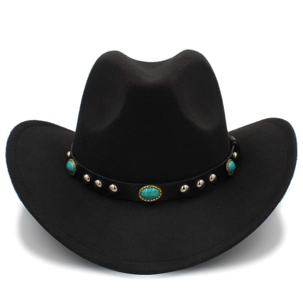 Frauenhüte, Cowboyhut Jazzhut Ankunft Mode Cowboyhut für Frauen Party Kostüme Cowgirl Roll Up Hut