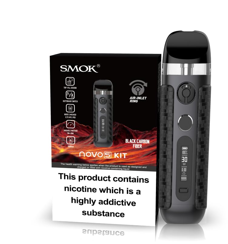 smok ipx80 rpm replacement pods Smok Novo 5 Vaping Kit Compact Stylish And Powerful Compatible
