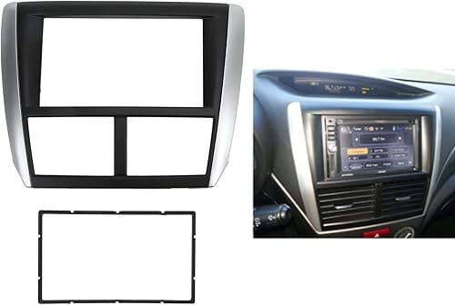 Miniatura 5 de Fydun Auto Dash Audio Fascia, 2DIN DVD Panel Marco Navegación Trim Tablero de Audio Marco de Reemplazo para Forester Impreza