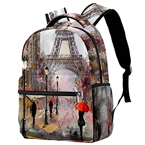 Sac à dos de voyage Tour Eiffel grand volume et porte-gourde