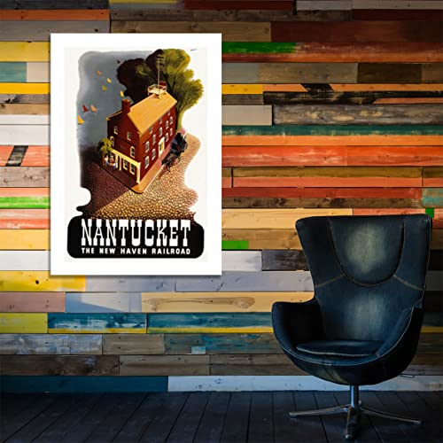 Affiche encadrée Nantucket The New Haven Railroad format medium