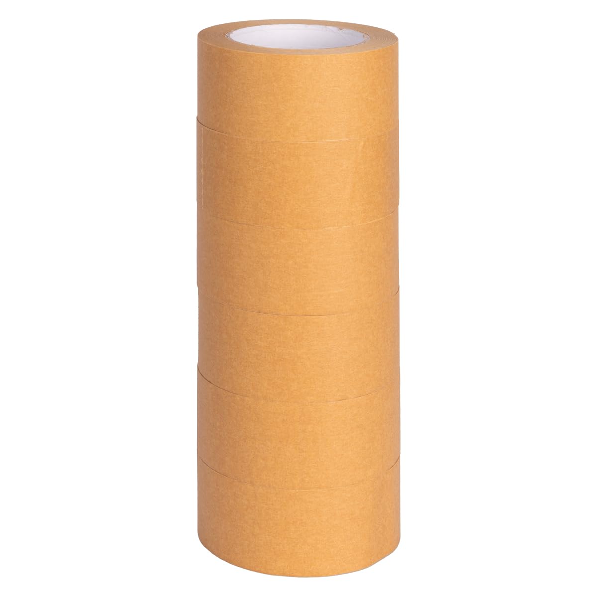 verpacking Papierklebeband 50 mm x 50 m Braun [Ausführung, Farbe & Stückzahl wählbar] leise abrollendes Paketklebeband umweltschonend Packband Verpackungsklebeband 6 Rollen