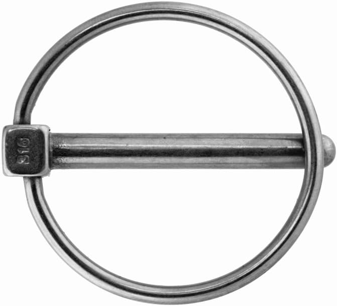 Dutyhook 6,0 Pin With Snap Ring, Stainless Steel AISI 316