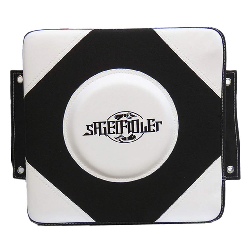 SM SunniMix Wand Schlagkissen Schlagpolster Punch Pad Boxpratzen Trittkissen für Boxen Kickboxen Kampfsport - Schwarz Weiß, L