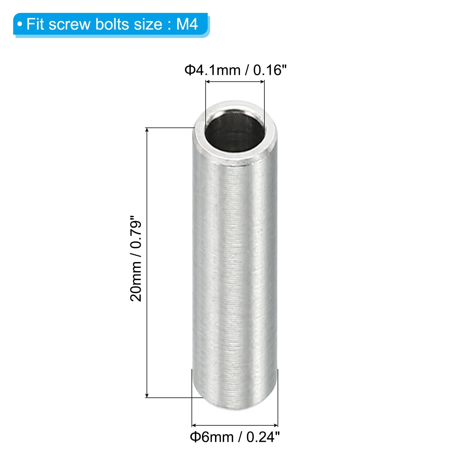 PATIKIL M4 Stainless Steel Spacers - Image 2