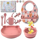 👶 SICHERE MATERIALIEN. Alle Produkte sind aus lebensmittelechtem Silikon mit FDA-Zulassung hergestellt. Sie enthalten keine giftigen Chemikalien. Sie sind frei von BPA, PVC, Phthalaten und Blei. Völlig sichere Materialien für Ihr Baby und Lebensmittel. Nimmt keine Gerüche auf.