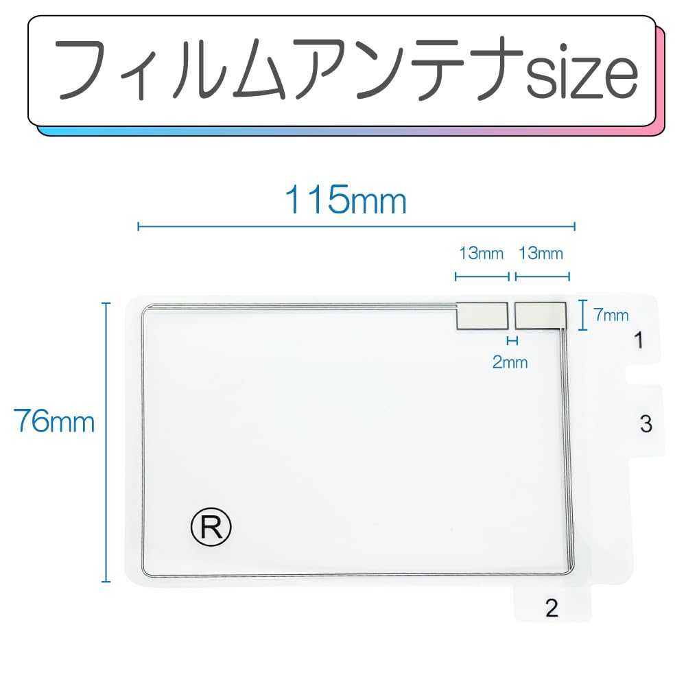 フルセグフィルムアンテナGPS 15セット BUST BEAT スズキ 純正 CN-RZ875ZA 対応 カーナビ ワンセグ フルセグ