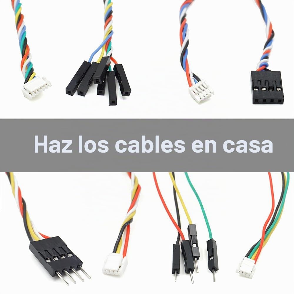 GH Conectores a Dupont 2.54 Kit de cables y conectores preengarzados compatibles con JST GH de 1,25 mm para Pixhawk Cube 6C 6X Pixhawk4 20 cm alambre de silicona