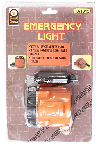 ROAD GENIE Auto Emergency Light | 12V Power Source | 9' (2.7 m) Extendable Cord | Powerful 1.5