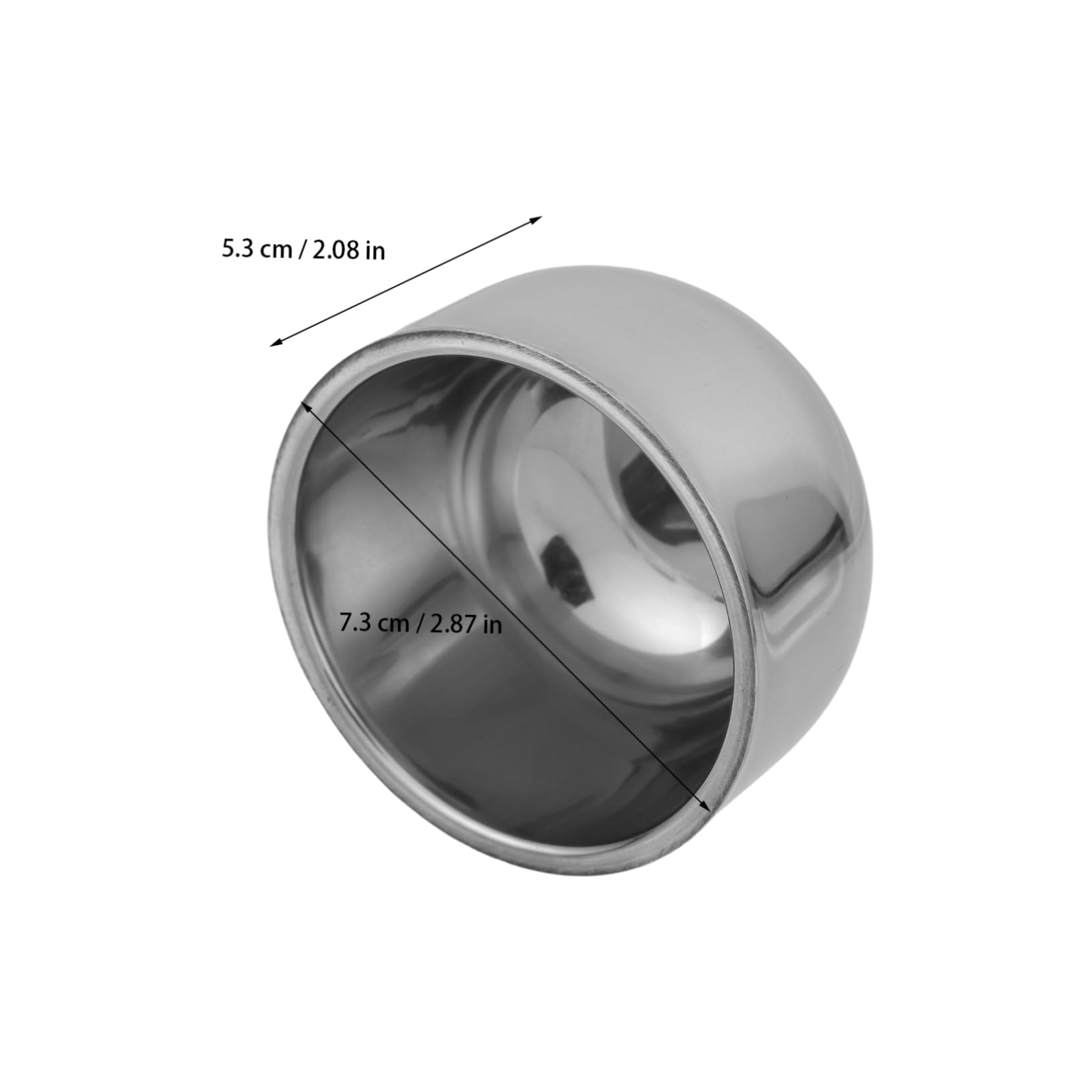 Healeved Travel Stainless Steel Shaving Bowl Double Layer Mug for Mens Grooming for Shaving Brush Stylish Design Easy to Clean Versatile Use Durable