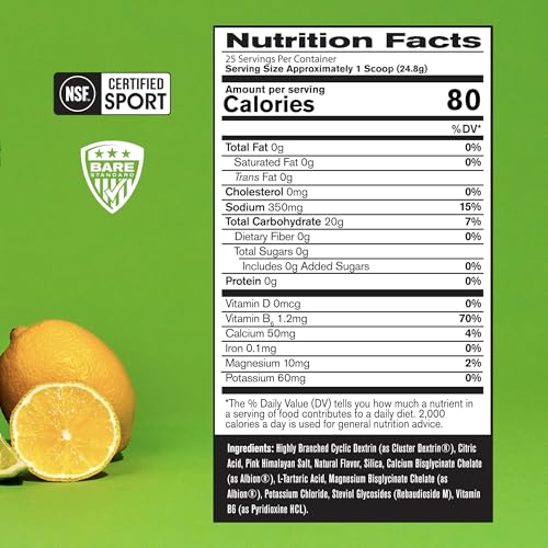 BARE PERFORMANCE NUTRITION, BPN G.1.M Go One More Sport, Endurance Training Fuel, Superior Carbohydrate & Electrolytes Powder Formula, Reduce Fatigue, Lemon Lime, 25 Servings - Image 3