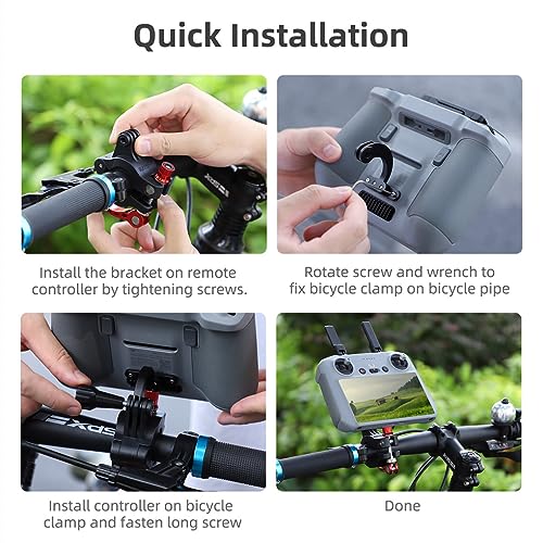 Support de guidon de vélo Taoke pour télécommande DJI RC 2 et caméra - 7