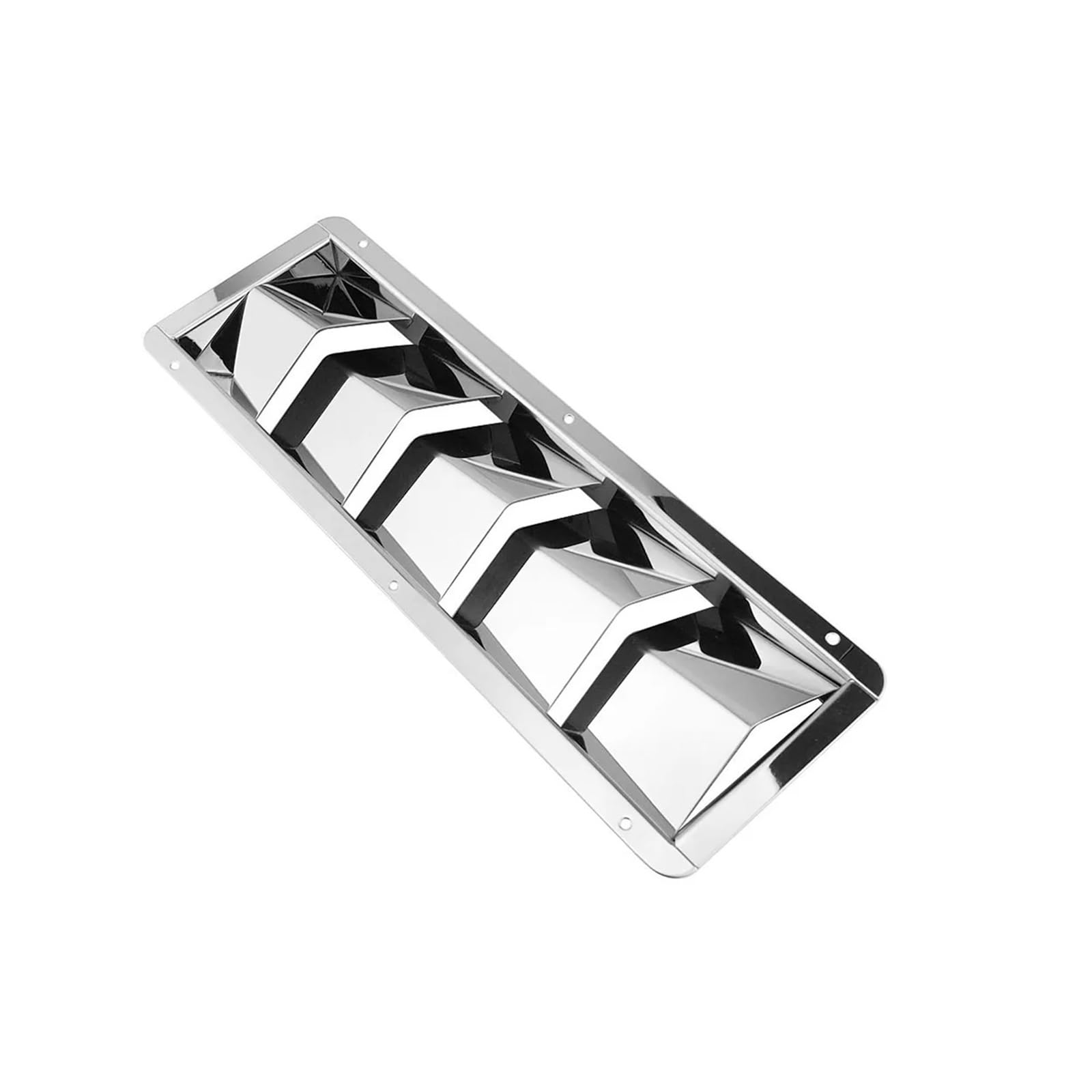 304 Stainless Steel 5 Slots Boat Marine Square Air Louver Vent Grille Ventilation Louvered Ventilator Cover Boat Accessories