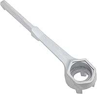 Vista 1 de Llave de aluminio de 10 pulgadas para barriles de 10, 15, 20, 30, 55 galones, chispas, segura, ligera, resistente y duradera
