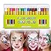 Blesser 16 PCS Peinture Visage, Facial Peinture Corporelle, Visage Crayon de Couleurs Enfants pour Carnaval Anniversaire Halloween Décoration (16 pcs)