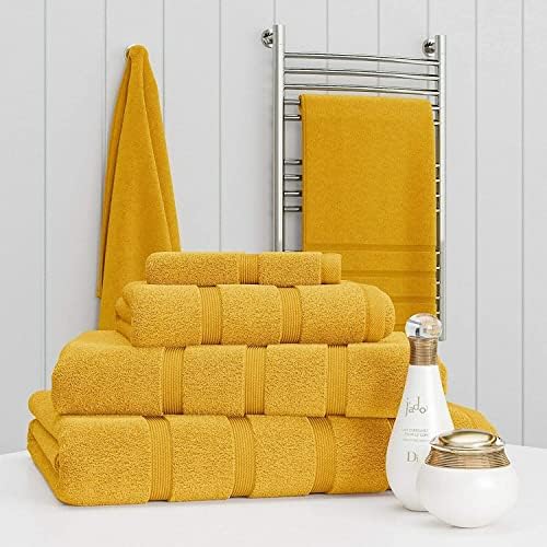 Z Fashion Luxury Towel Set 100% Cotton 4 Piece Towel Set Hand Towel Bath Towel Bale 500 GSM Bathroom towels 4 Piece Sets. (Pink)