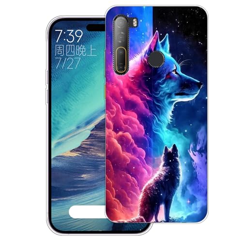 WUACYEAMING Coque pour HTC Desire 20 Pro Pouces,Anti-Jaunissement Étui de Protection Antichoc,Motif Étui Finition Premium Silicone Housse Cover TPU...