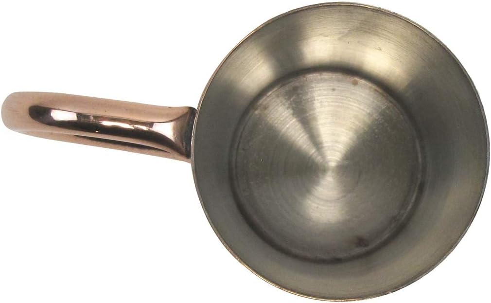 Treasure Gurus 1/2 Gill Copper British Royal Navy Rum Ration Cocktail Measuring Cup Drink Shot Glass Handle