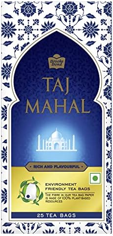Taj Mahal Brooke Bond Leaf 25n Tea Bags 50 Grams