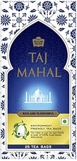 Taj Mahal Brooke Bond Leaf 25n Tea Bags 50 Grams
