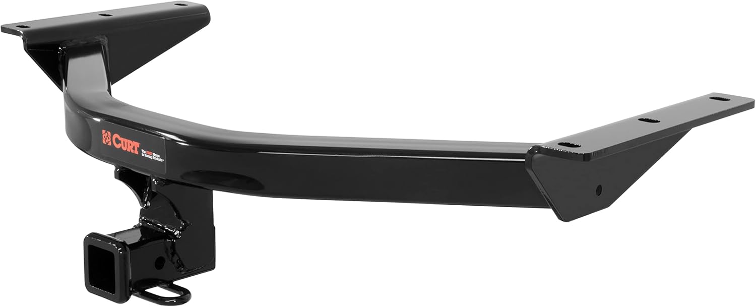 CURT 13146 Class 3 Trailer Hitch 2-Inch Receiver for Honda Pilot & Acura MDX - Gloss Black Powder Coat, 6000 lbs GTW