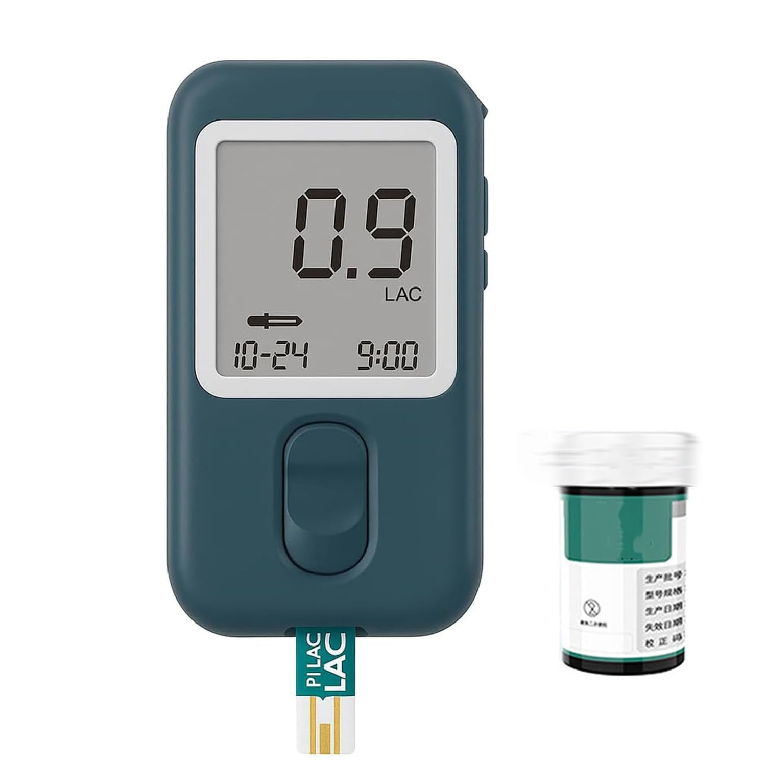 Laktat-Testset, Blutlaktat-Messgerät, 50 Ersatzstreifen und 1 Messstreifen, Messbereich 0,5–28 mmol/l, zur Überwachung der sportlichen Leistung