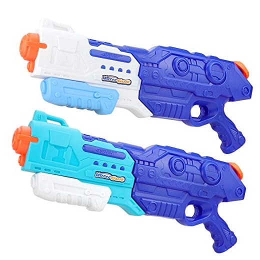 1500CC Squirt Water Gun for Kids Adults, Fast Trigger Water Soaker Blaster Pistol for Boys Girls Swimming Pools Beach Party Water Shooter Fighting Play Games Toys, 2 Pack