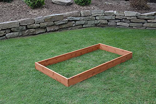 A&L Amish Cedar Raised Garden Bed with Stain